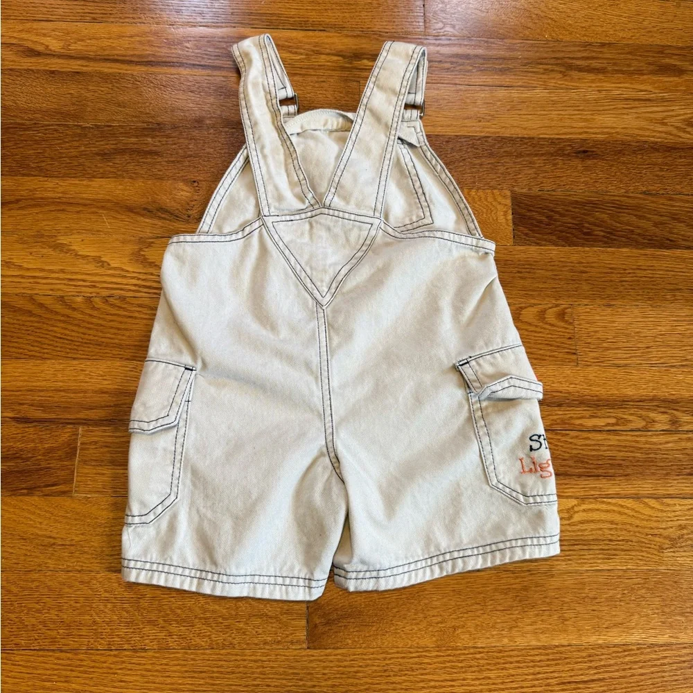 Vintage 90s Tigger Disney Character Overalls 2T Cartoon Shortalls
